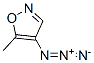 Isoxazole, 4-azido-5-methyl- (9CI) Structural