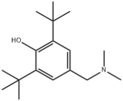 2,6-Di-tert-butyl-4-(dimethylaminomethyl)phenol Structural Picture