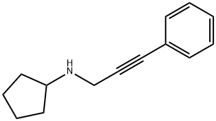 N-(3-PHENYLPROP-2-YNYL)CYCLOPENTANAMINE Structural