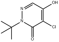 4-CHLORO-2-(1,1-DIMETHYLETHYL)-5-HYDROXY-3(2H)-PYRIDAZINONE Structural