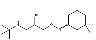 O-(2-hydroxy-3-(tert-butylamino)propyl)-3,3,5-trimethylcyclohexanone oxime Structural
