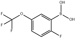 2-FLUORO-5-(TRIFLUOROMETHOXY)PHENYLBORONIC ACID Structural