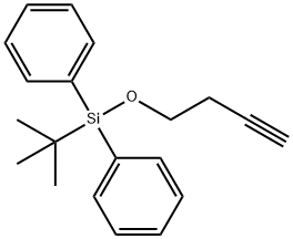 tert-Butyl(3-butynyloxy)diphenylsilane Structural