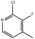 2-CHLORO-3-FLUORO-4-METHYLPYRIDINE Structural