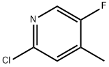 2-Chloro-5-fluoro-4-methyl-pyridine Structural Picture