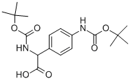 TERT-BUTOXYCARBONYLAMINO-(4-TERT-BUTOXYCARBONYLAMINO-PHENYL)-ACETIC ACID Structural