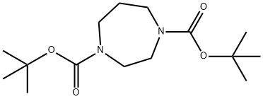 di(tert-butyl) 1,4-diazepane-1,4-dicarboxylate Structural