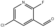 5-Chloro-2-fluoropyridine-3-carboxaldehyde Structural