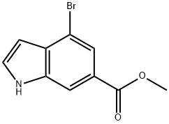 1H-Indole-6-carboxylic acid, 4-broMo-, Methyl ester