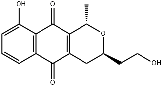 1H-NAPHTHO[2,3-C]PYRAN-3-ACETIC ACID, 3,4,5,10-TETRAHYDRO-9-HYDROXY-1-METHYL-5,10-DIOXO-(1S,3R)- Structural