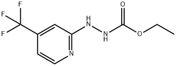 Hydrazinecarboxylic acid, 2-[4-(trifluoromethyl)-2-pyridinyl]-, ethyl ester Structural