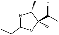 Ethanone, 1-(2-ethyl-4,5-dihydro-4,5-dimethyl-5-oxazolyl)-, trans- (9CI) Structural
