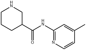 PIPERIDINE-3-CARBOXYLIC ACID (4-METHYL-PYRIDIN-2-YL)-AMIDE Structural