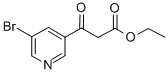 5-Bromopyridine-3-beta-oxo-propanoic acid ethyl ester Structural