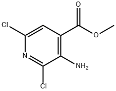 3-Amino-2,6-dichloropyridine-4-carboxylic acid methyl ester Structural