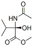 Valine,  N-acetyl-2-hydroxy-,  methyl  ester Structural