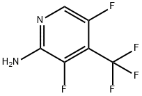 2-AMINO-3,5-DIFLUORO-4-(TRIFLUOROMETHYL)PYRIDINE Structural