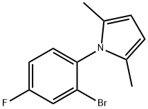 1-(2-bromo-4-fluorophenyl)-2,5-dimethyl-1H-pyrrole Structural