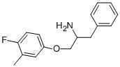 1-BENZYL-2-(4-FLUORO-3-METHYLPHENOXY)ETHYLAMINE Structural