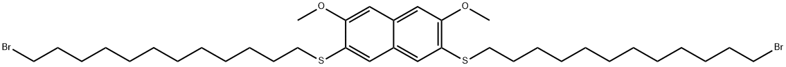 2,7-DIMETHOXY-3,6-BIS(12-BROMODODECYLTHIO)-NAPHTHALENE