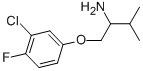 1-[(3-CHLORO-4-FLUOROPHENOXY)METHYL]-2-METHYLPROPYLAMINE