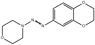 4-[(3,4-ETHYLENEDIOXYPHENYL)AZO]-MORPHOLINE Structural