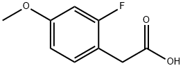 2-Fluoro-4-methoxyphenylacetic acid Structural