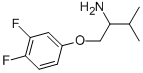 1-(3,4-DIFLUOROPHENOXY)-3-METHYL-2-BUTANAMINE Structural