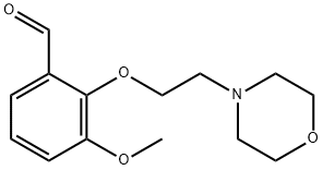 3-METHOXY-2-(2-MORPHOLIN-4-YL-ETHOXY)-BENZALDEHYDE Structural