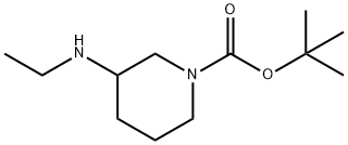 1-Boc-3-Ethylaminopiperidine Structural