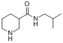 N-(2-methylpropyl)piperidine-3-carboxamide Structural