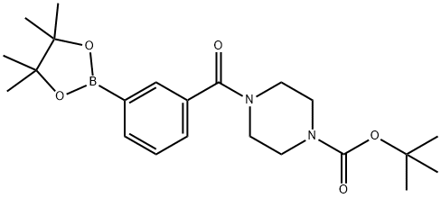 3-(4-BOC-PIPERAZINE-1-CARBONYL)BENZENEBORONIC ACID PINACOL ESTER Structural