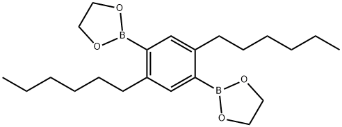 2,5-Dihexyl-1,4-benzene-diboronic acid ethylene glycol ester