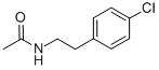 1-(N-ACETYLAMINO)-2-(4-CHLOROPHENYL)-ETHANE Structural