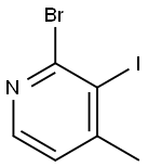 2-Bromo-3-iodo-4-methyl pyridine Structural