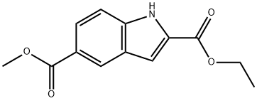 INDOLE-2,5-DICARBOXYLIC ACID 2-ETHYL ESTER 5-METHYL ESTER Structural