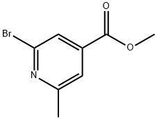 METHYL 2-BROMO-6-METHYLISONICOTINATE
 Structural