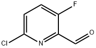 2-CHLORO-5-FLUORO-6-FORMYLPYRIDINE Structural Picture