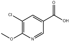 5-Choro-6-methoxynicotinic acid Structural Picture