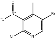 5-Bromo-2-chloro-4-methyl-3-nitro-pyridine Structural