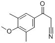 3,5-DIMETHYL-4-METHOXYBENZOYLACETONITRILE Structural