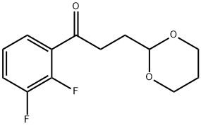 2',3'-DIFLUORO-3-(1,3-DIOXAN-2-YL)PROPIOPHENONE