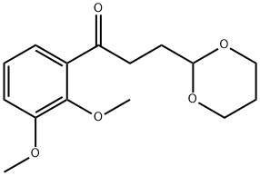 2',3'-DIMETHOXY-3-(1,3-DIOXAN-2-YL)PROPIOPHENONE Structural