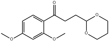 2',4'-DIMETHOXY-3-(1,3-DIOXAN-2-YL)PROPIOPHENONE Structural