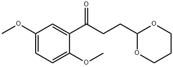 2',5'-DIMETHOXY-3-(1,3-DIOXAN-2-YL)PROPIOPHENONE Structural