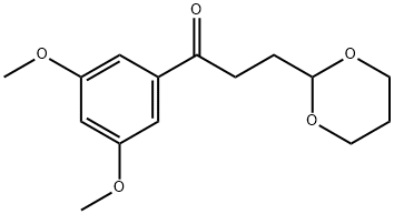 3',5'-DIMETHOXY-3-(1,3-DIOXAN-2-YL)-PROPIOPHENONE Structural