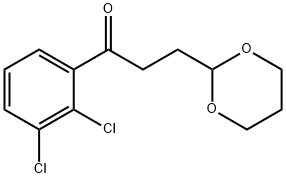 2',3'-DICHLORO-3-(1,3-DIOXAN-2-YL)PROPIOPHENONE Structural