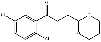 2',5'-DICHLORO-3-(1,3-DIOXAN-2-YL) PROPIOPHENONE Structural