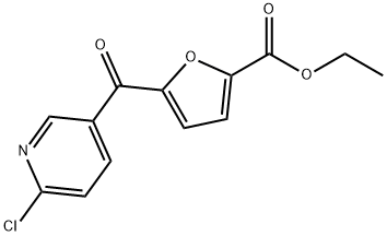 2-CHLORO-5-(5-ETHOXYCARBONYL-2-FUROYL)PYRIDINE Structural