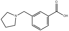 3-(pyrrolidin-1-ylmethyl)benzoic acid Structural